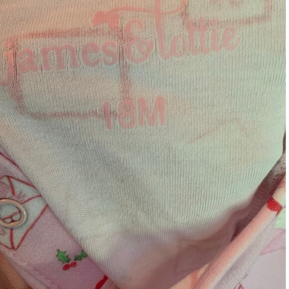 James & Lottie Harper Long Bubble, Letters to Santa Knit 18 mo - Picture 3 of 3